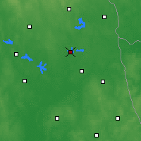 Nearby Forecast Locations - Augustów - mapa