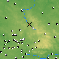 Nearby Forecast Locations - Myszków - mapa